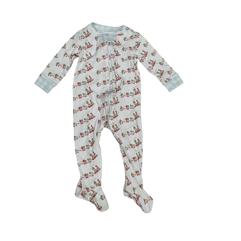 NWT James & Lottie 3M Christmas Train Zip Up Jammies